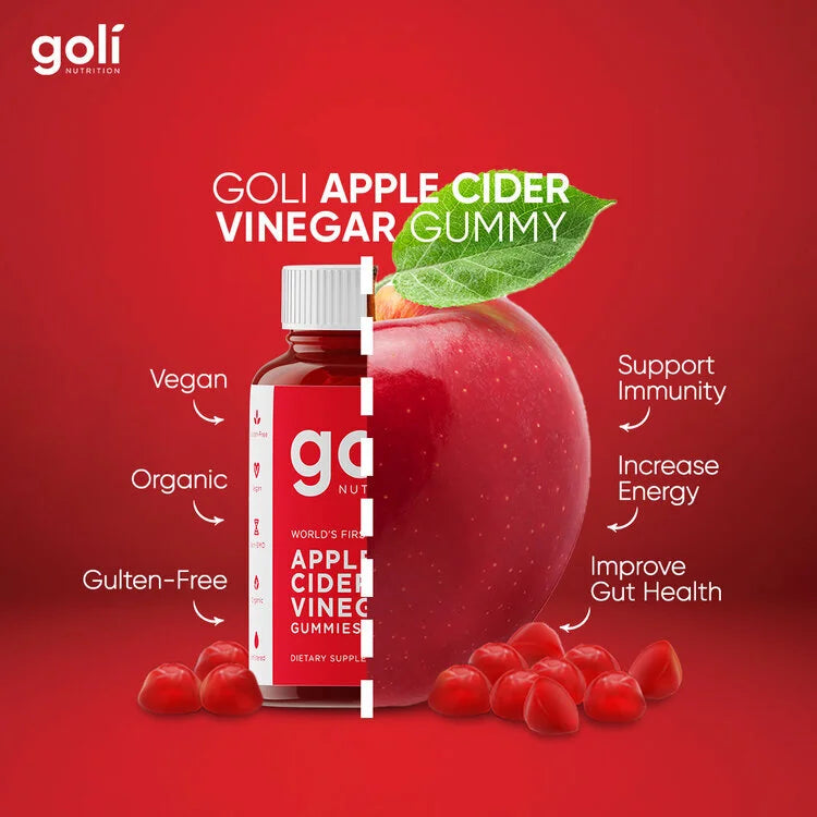 Goli® Apple Cider Vinegar Gummies – Fruity, Chewable Wellness